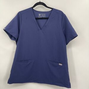 Figs Navy Technical Collection Casma Two-Pocket Scrub Medical Top Size Large